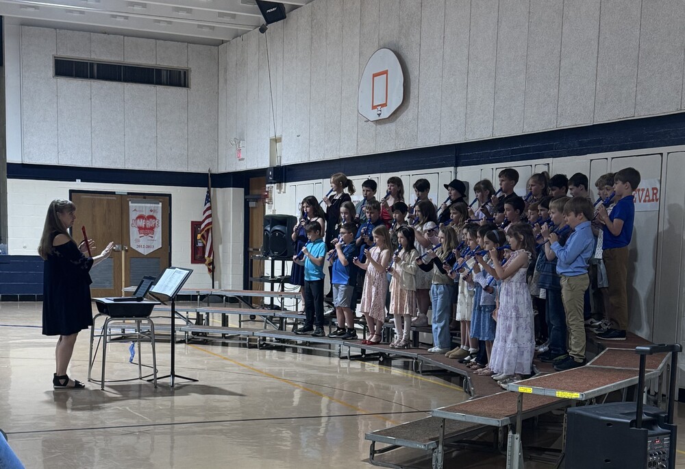 Students performing concert