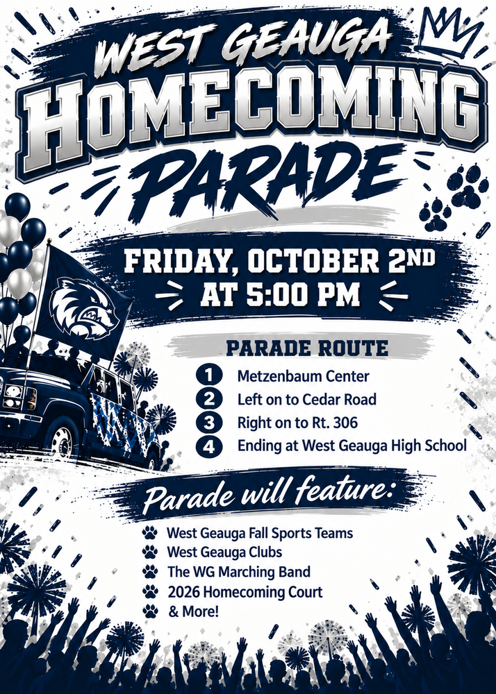 Homecoming Parade Flyer