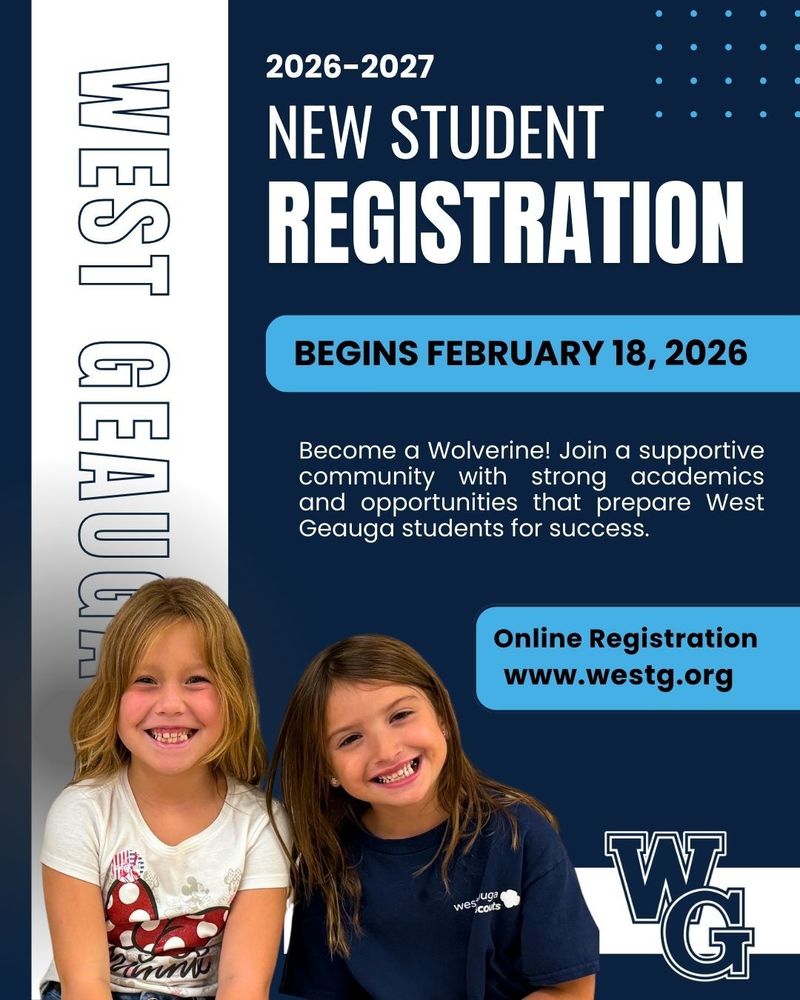 New Student Registration Flyer