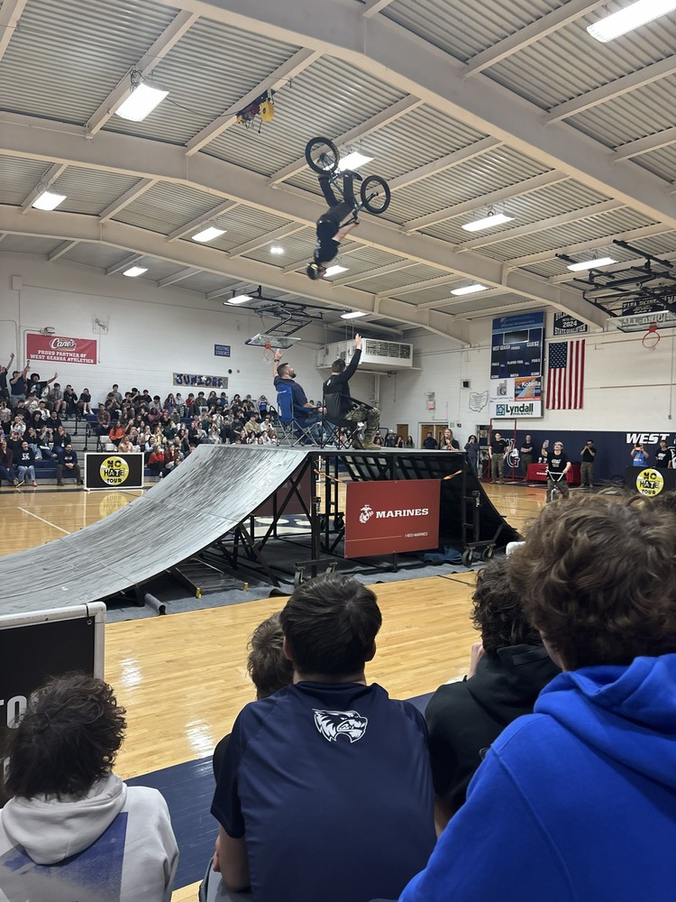 BMX Rider making a jump