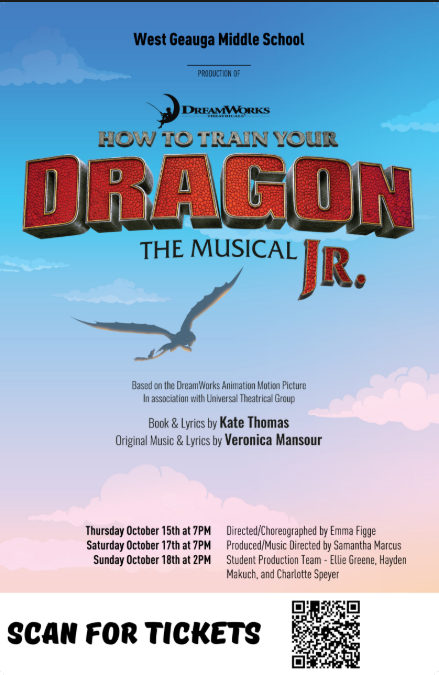 How to Train Your Dragon the Musical Jr flyer