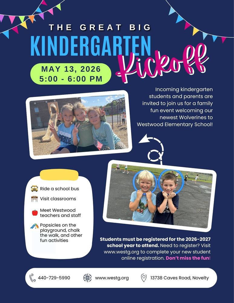 Kindergarten Kickoff May 13