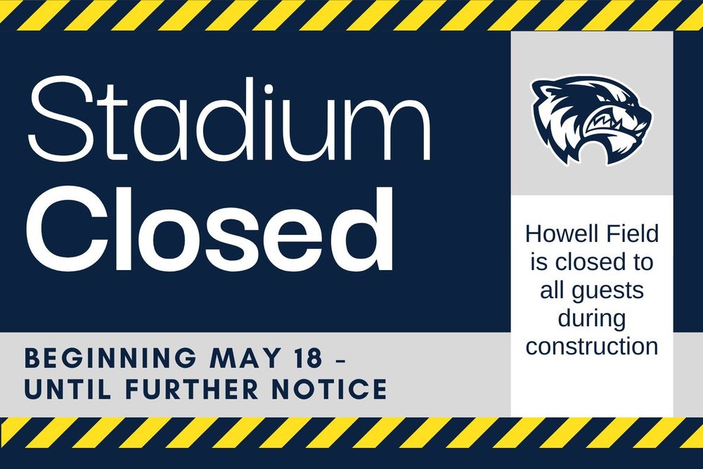 Stadium Closed Sign
