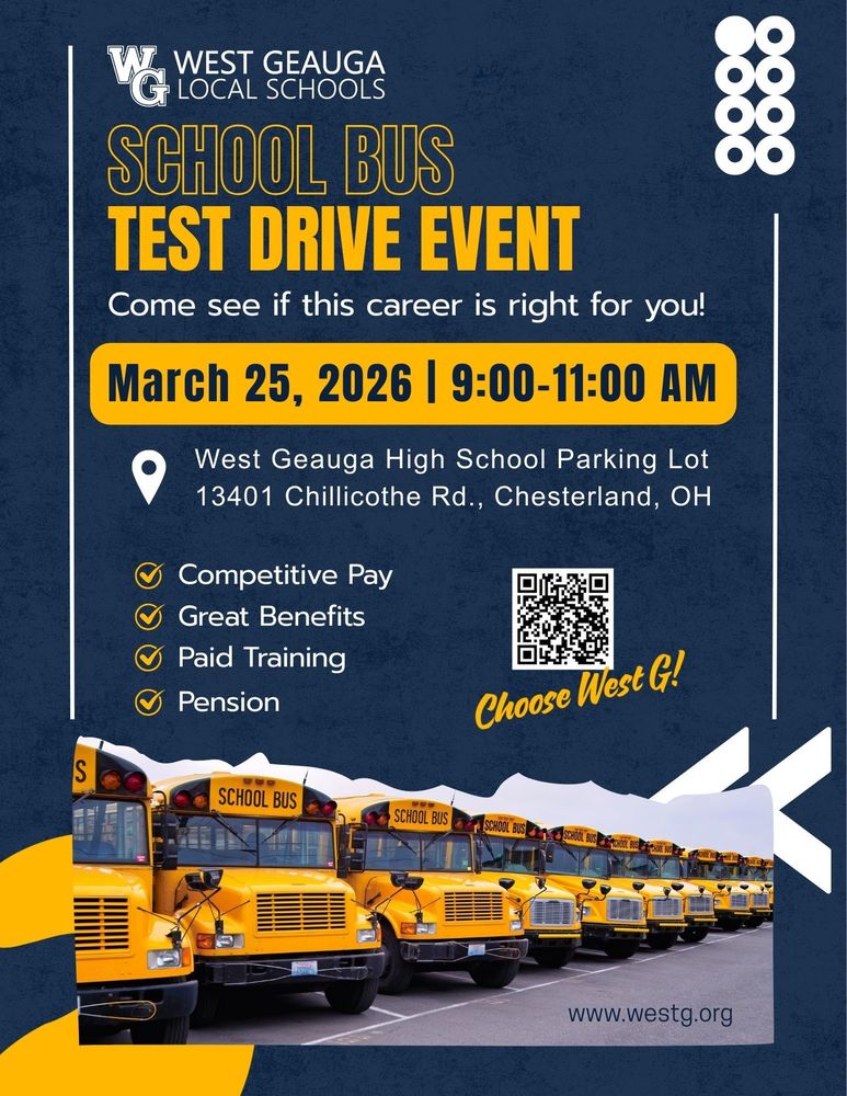 Bus Test Drive Event Flyer