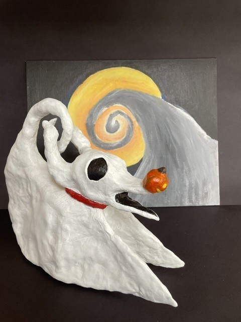 Ghost clay sculpture 
