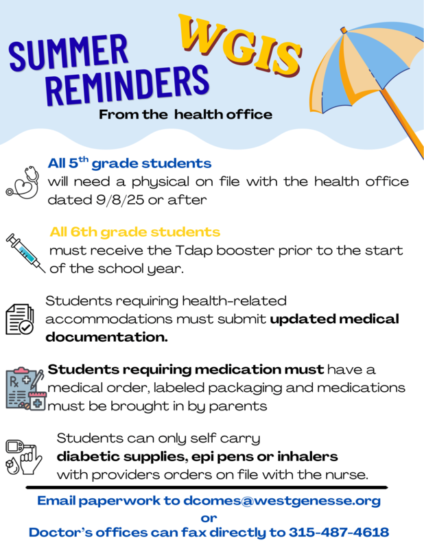 summer reminders