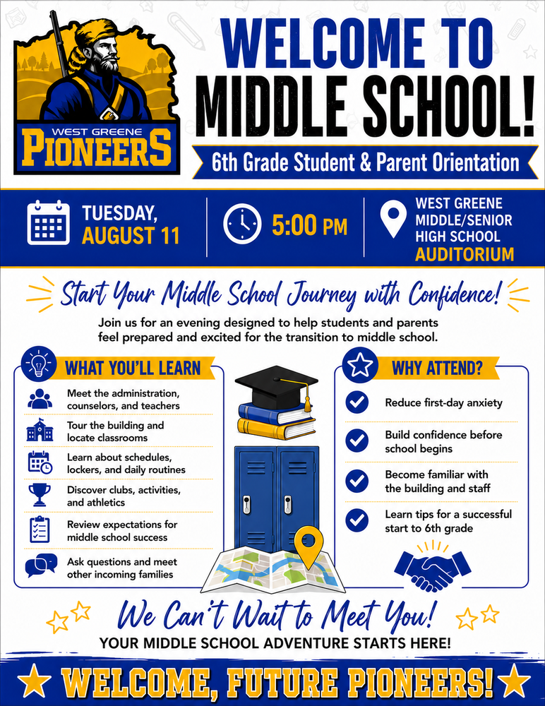 6th Grade Student and Parent Orientation