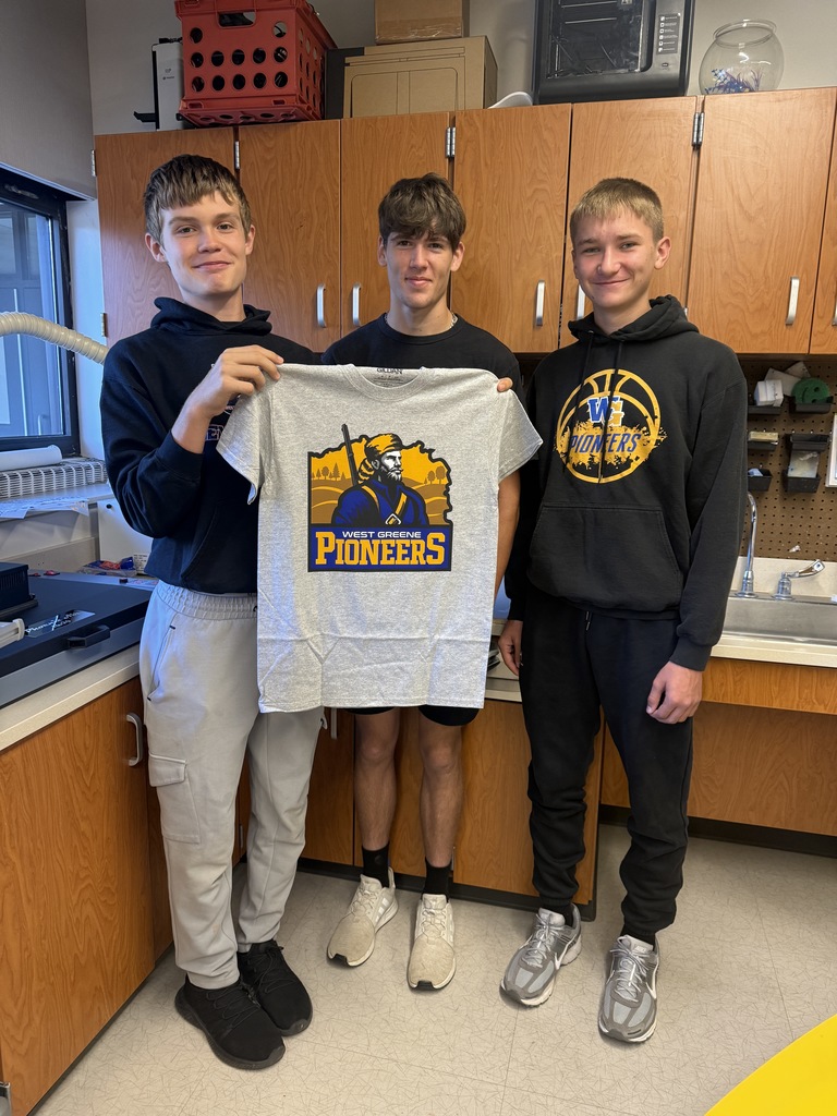 Student preparing shirt