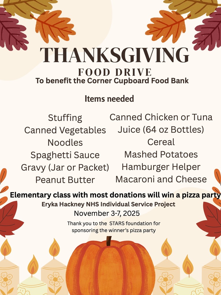 Thanksgiving Food Drive Flyer