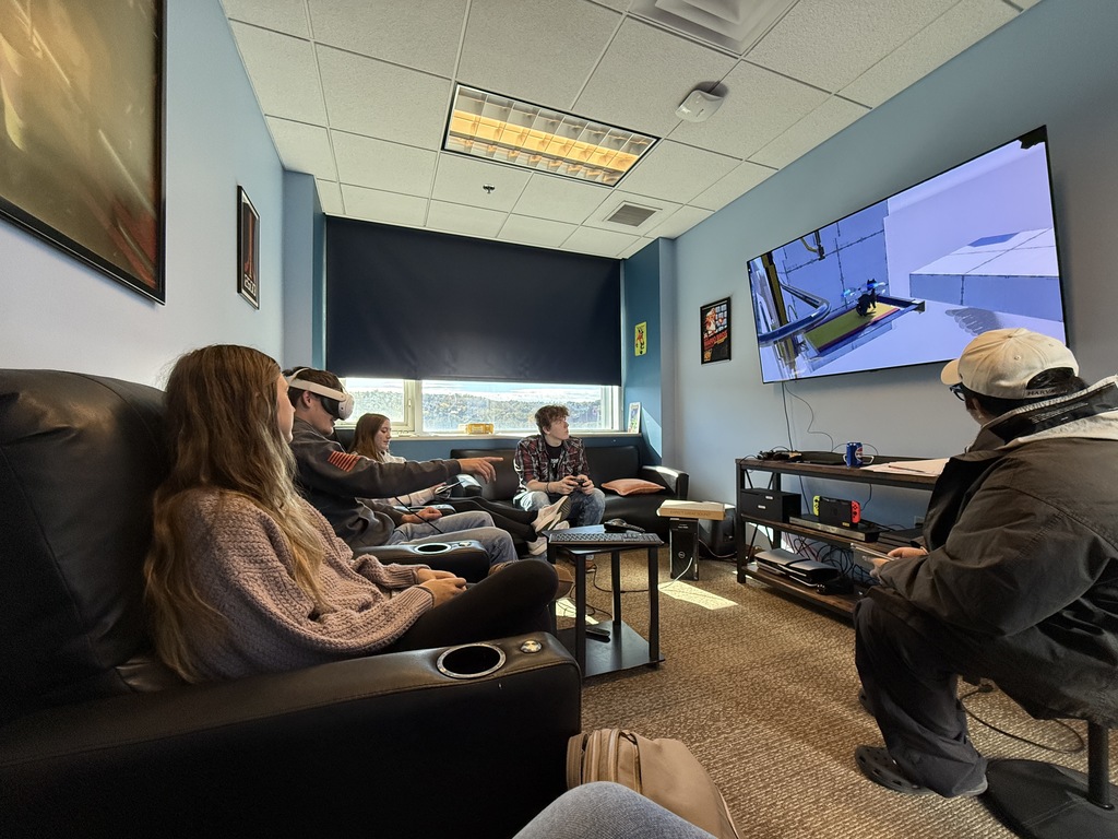 Students playtesting game