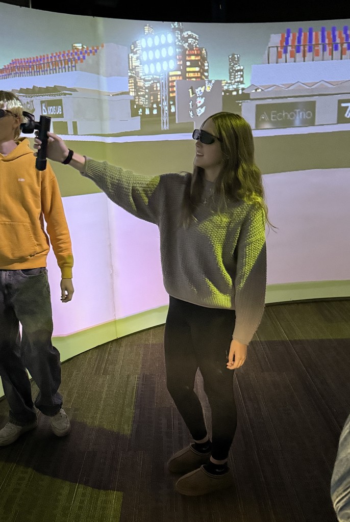 Students playtesting game