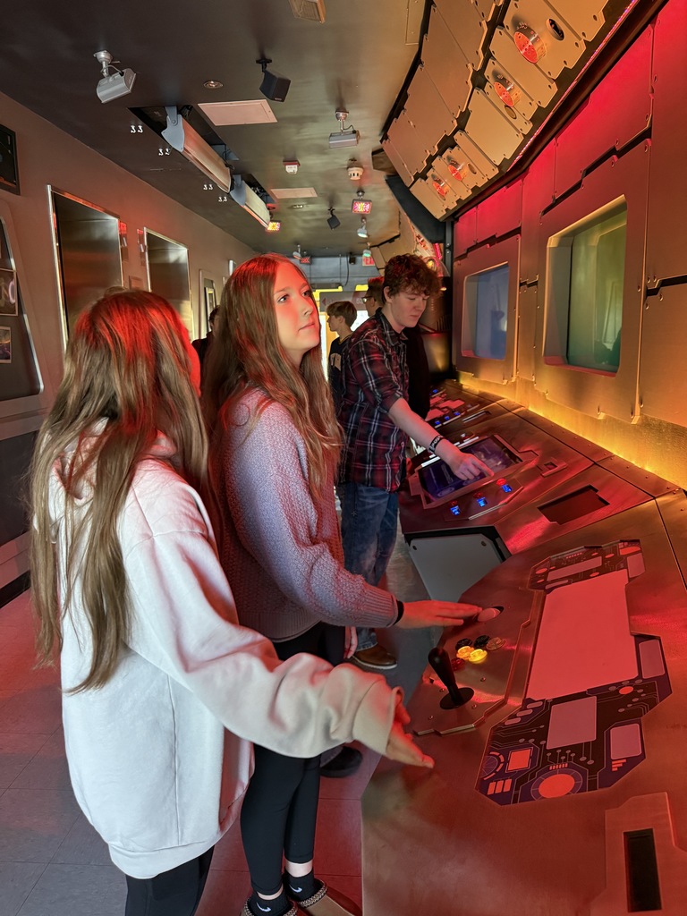 Students playtesting game