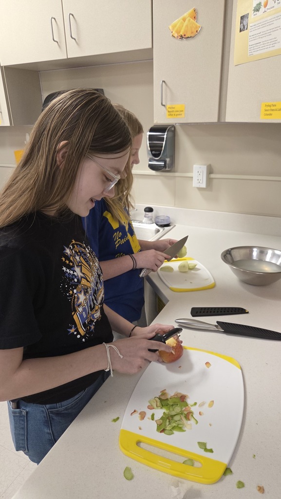 Slicing and peeling.