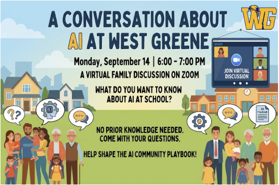 AI Conversation at West Greene - 9/14/26 from 6-7 pm