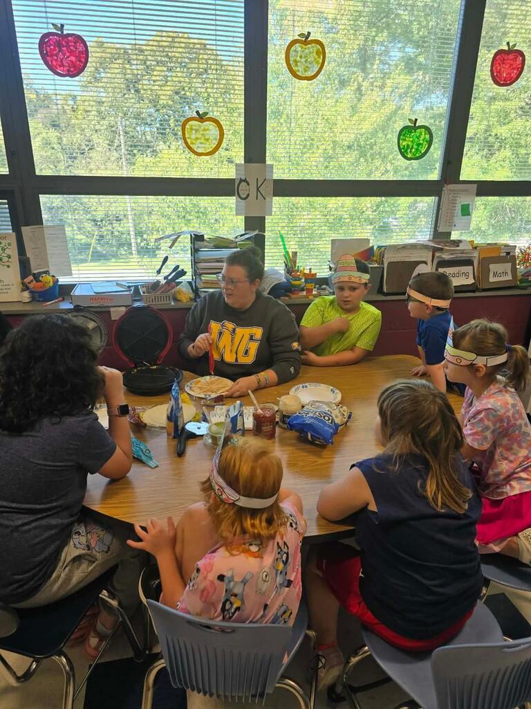 Students in Mrs. Rohrer's class learn about National Quesadilla Day.