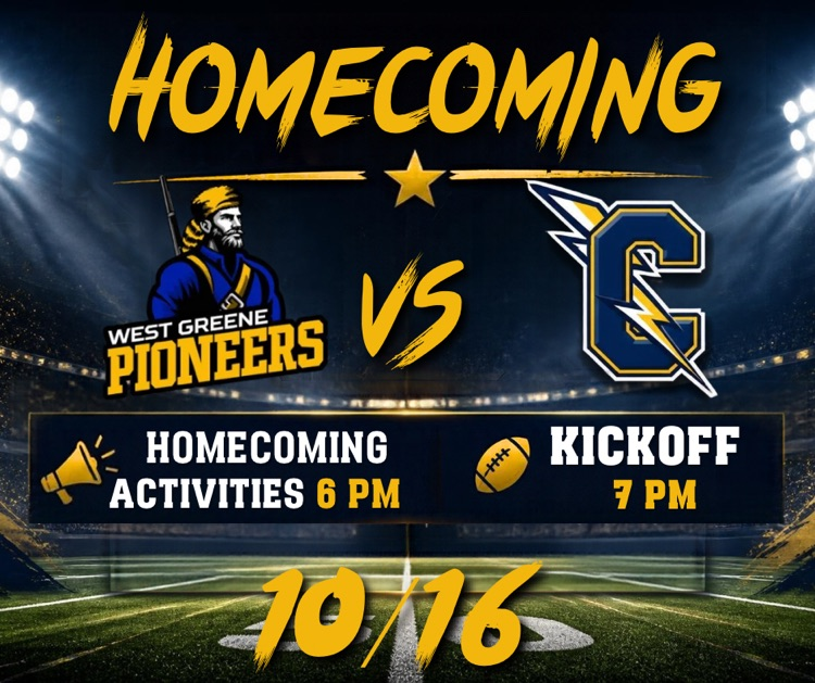 homecoming 10/16 at 6pm