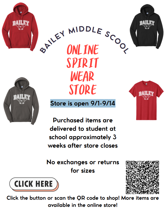 Spirit Wear store is open