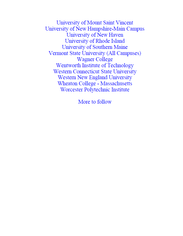 List of Colleges