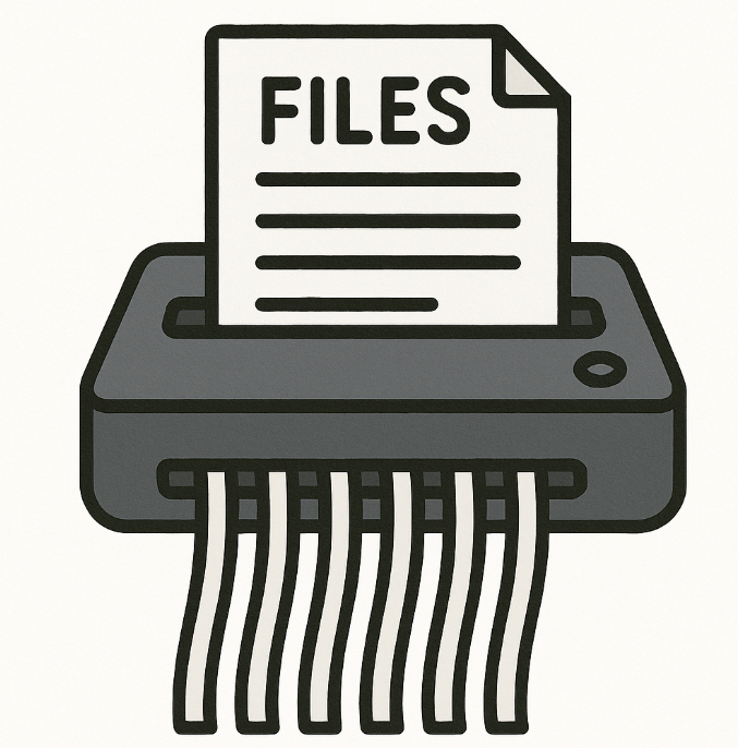 Files Destruction Clipart