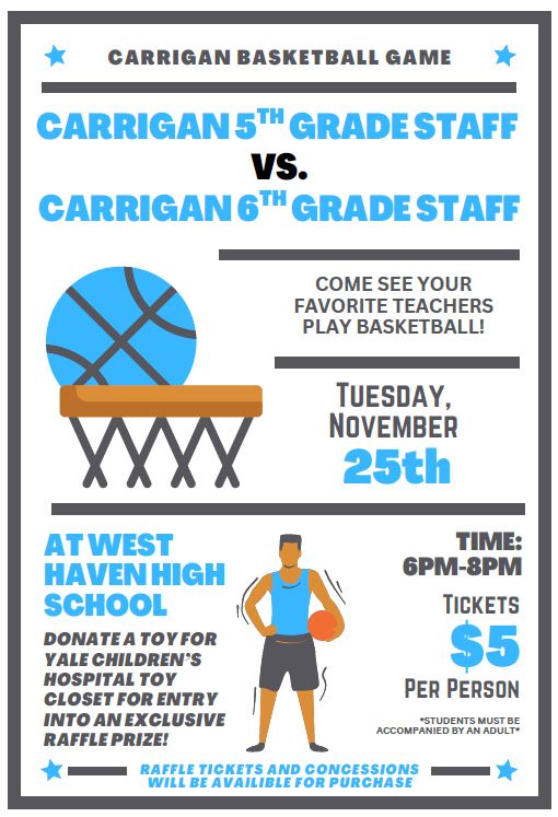 Staff Basketball Game Flyer