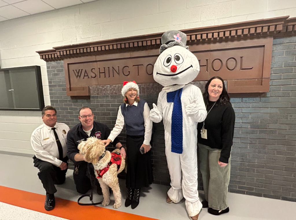 Holiday visit to school