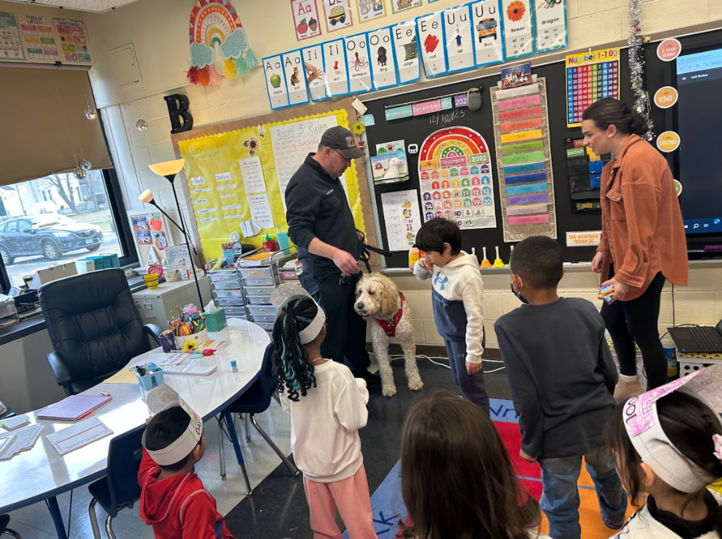 Holiday visit to school