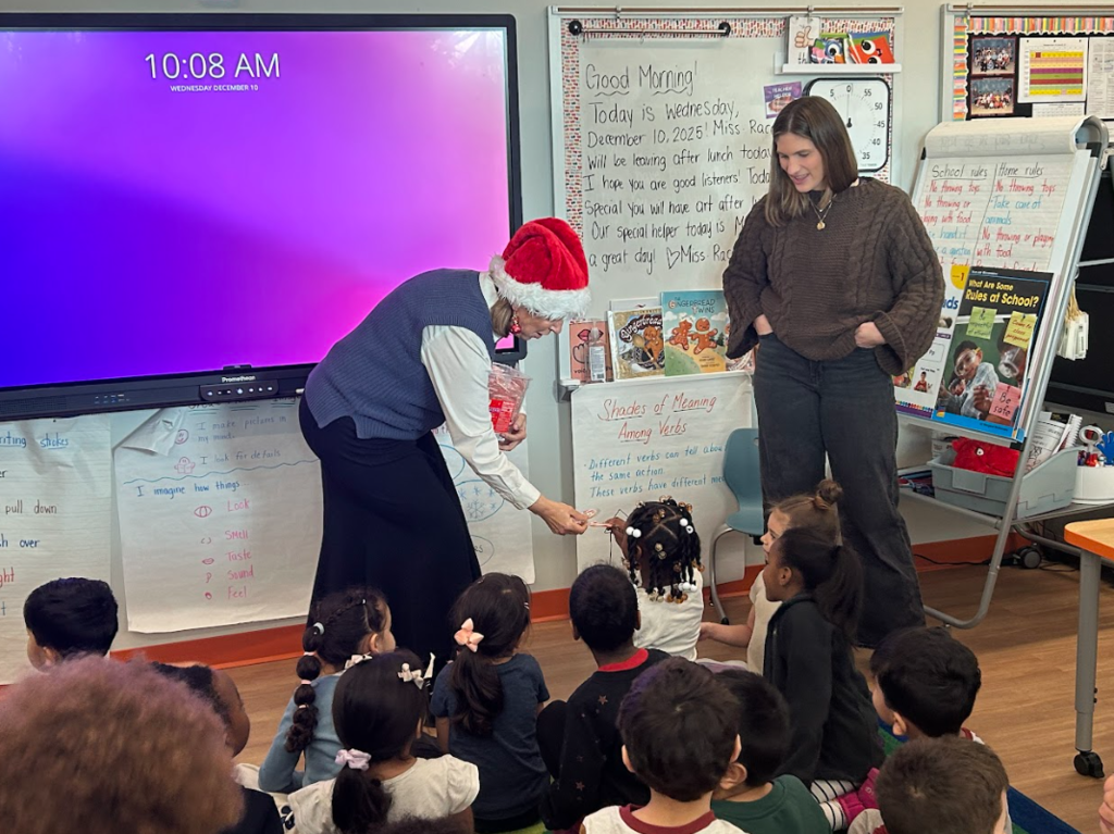 Holiday visit to school