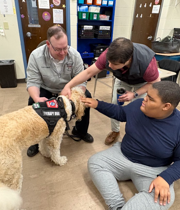 Danny the dog visit to carrigan