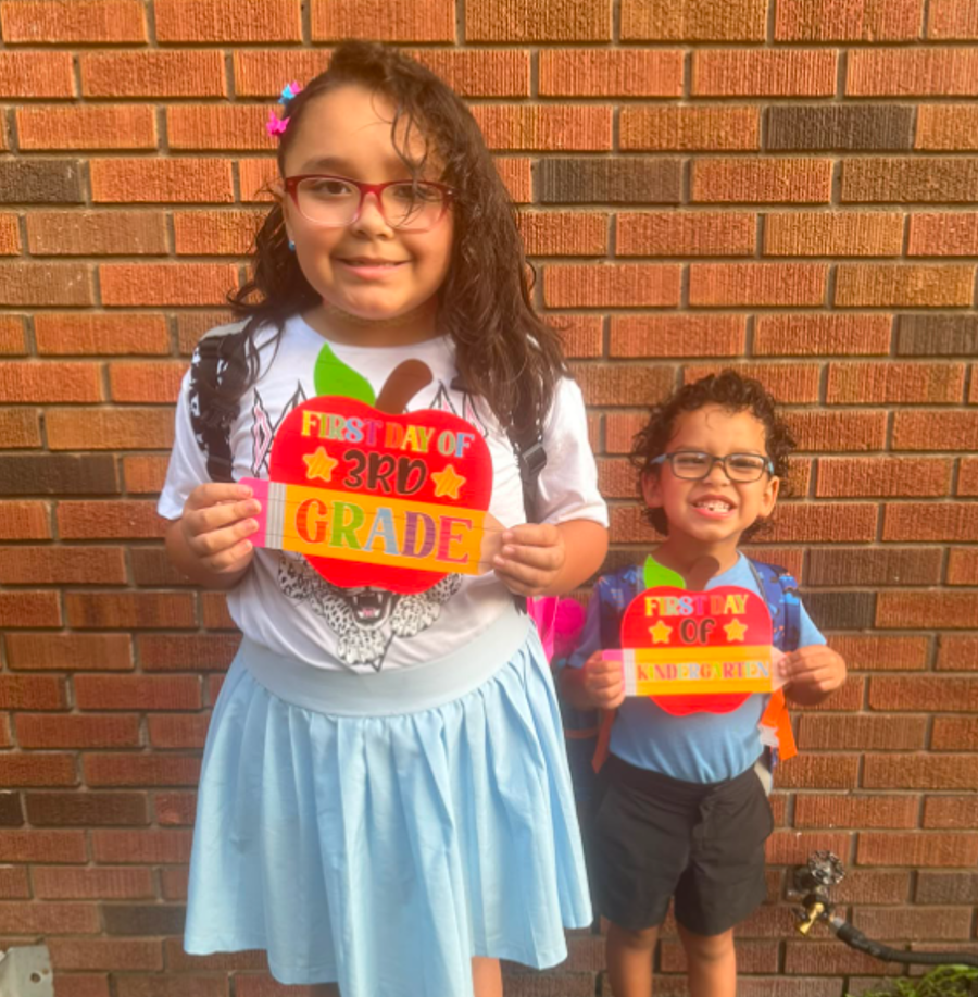 Students on First Day of School