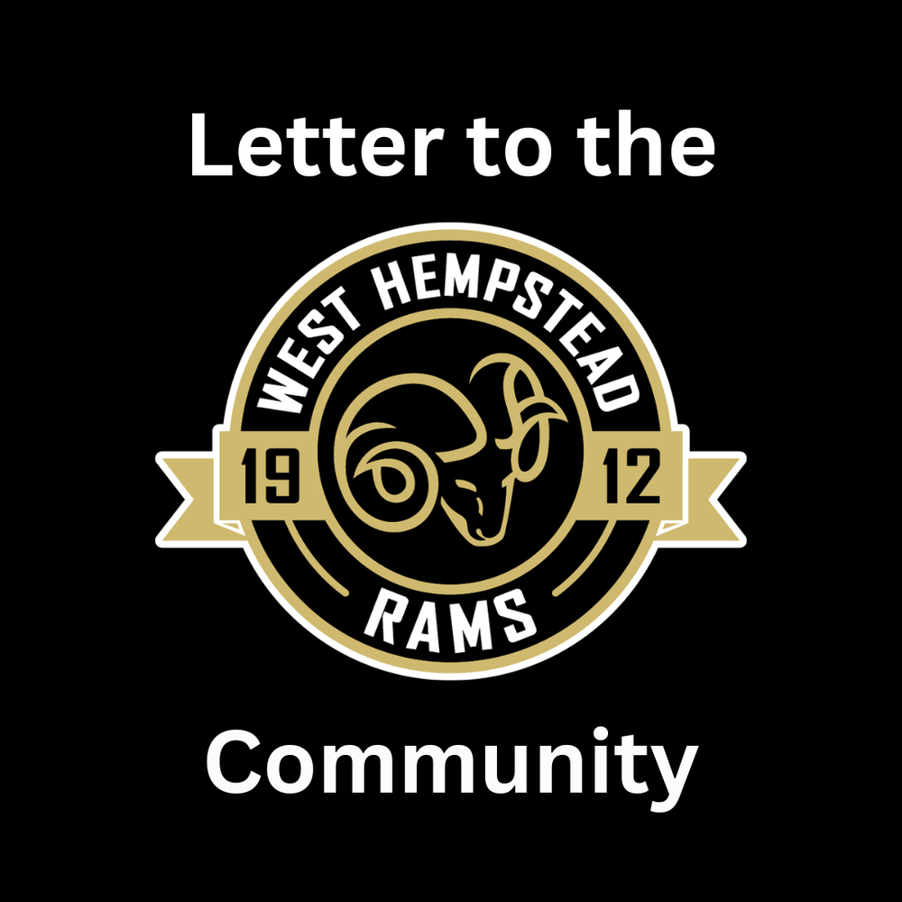 Letter to the Community