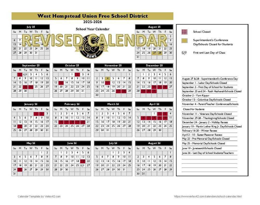 Revised Calendar