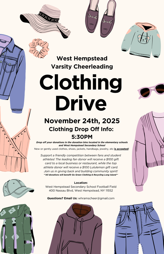 WHVC Clothing Drive Flyer