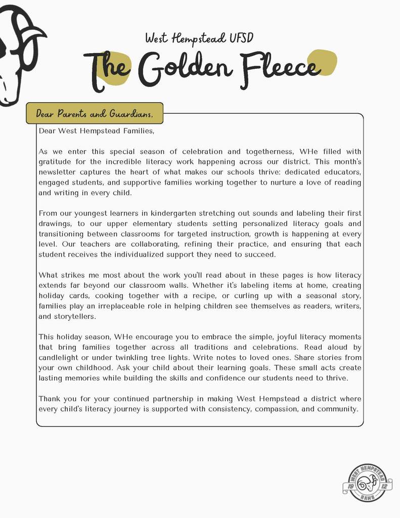 Dec District Literacy Newsletter