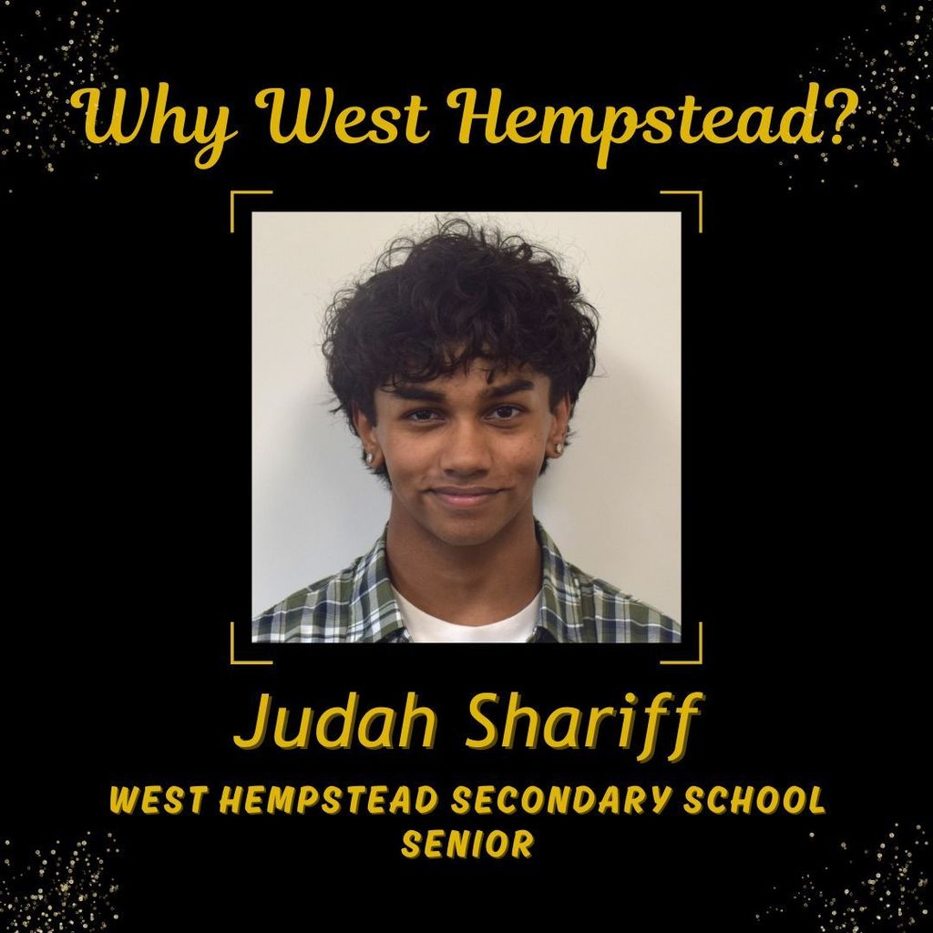 Photo of Judah Shariff, West Hempstead Secondary School senior