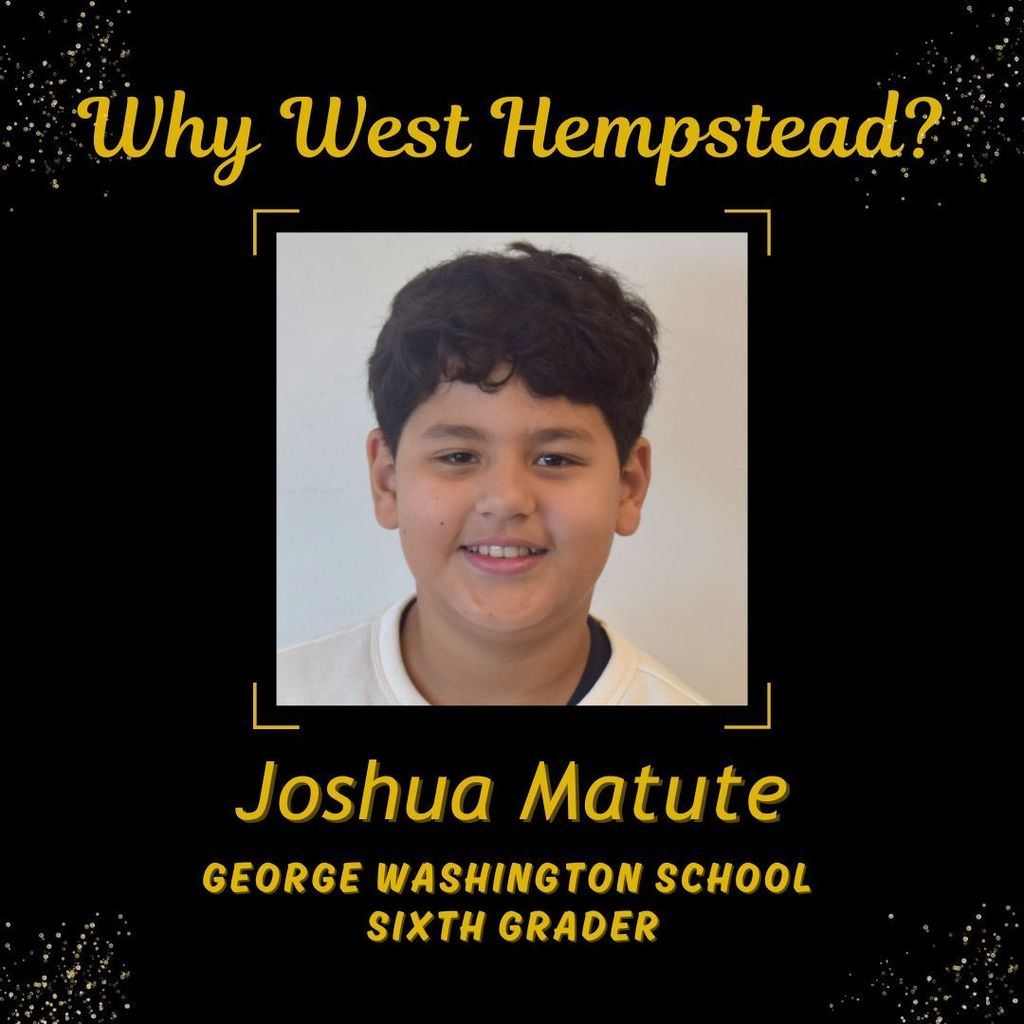 Photo of Joshua Matute, George Washington School sixth grader