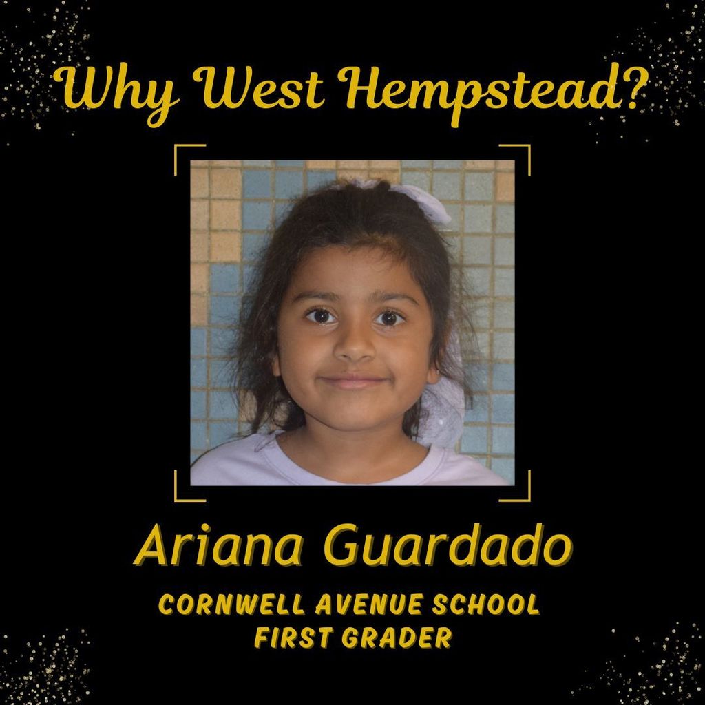 Photo of Ariana Guardado, Cornwell Avenue School first grader
