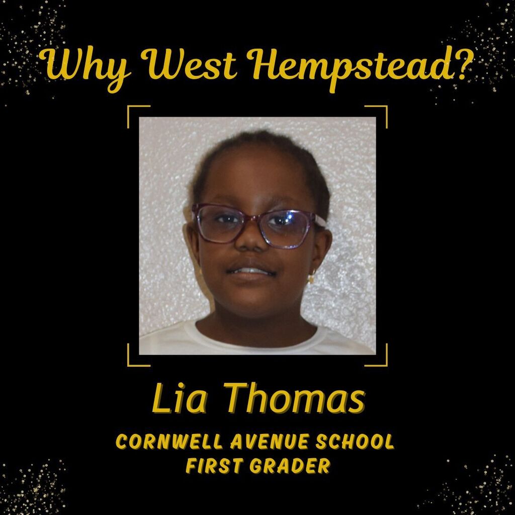 Photo of Lia Thomas, Cornwell Avenue School First Grader
