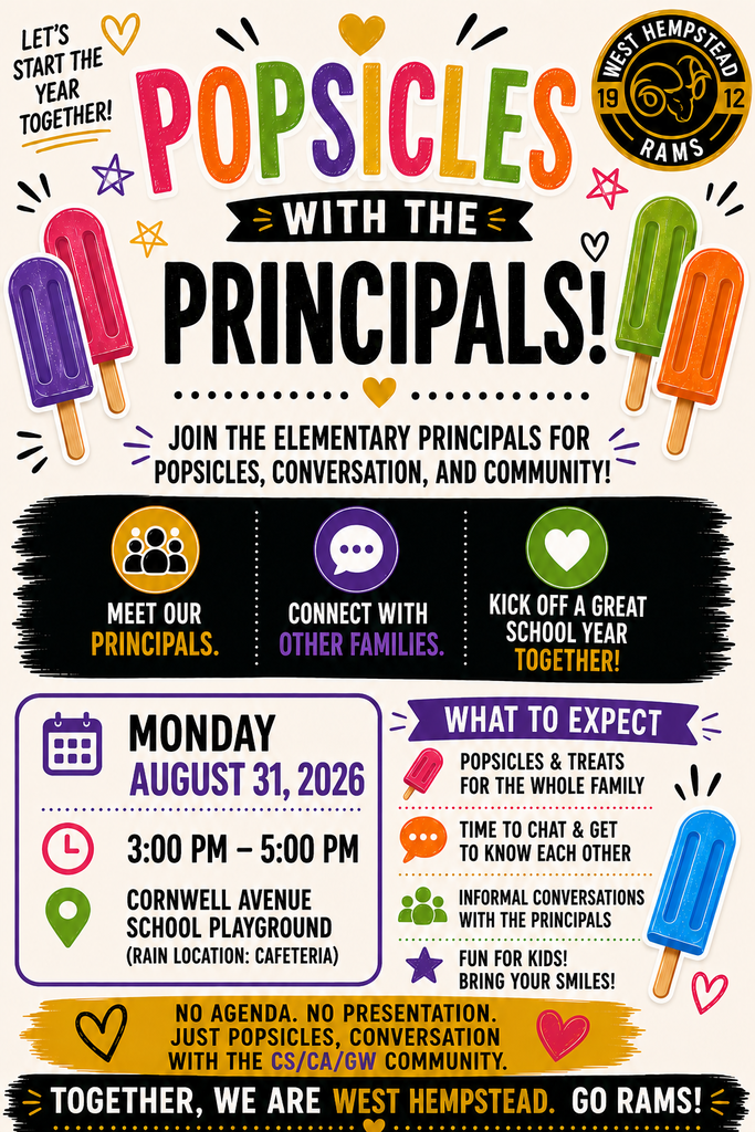 Popsicles with the principals