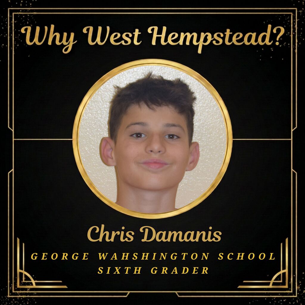 Photo of Chris Damanis, George Washington School Sixth Grader