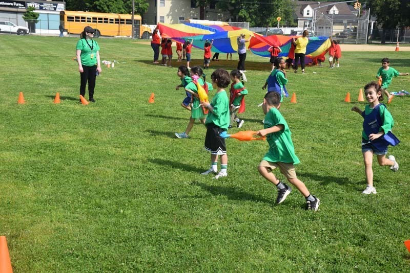 Chestnut Street School kindergartners participated in a variety of outdoor games and activities during the school's annual Field Day on June 10. 
