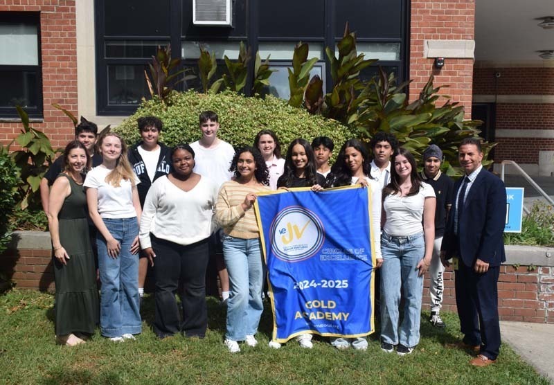  West Hempstead Secondary School’s Virtual Enterprise Junior Ventures firm, “True Bliss,” achieved Gold for their overall program performance during the 2024-2025 school year. 