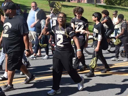 Students of all ages showed Ram Pride during the homecoming parade. 