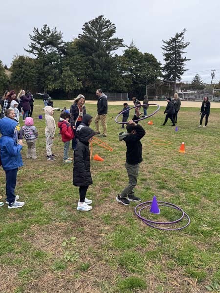 Students played a variety of games at the Fall Festival.