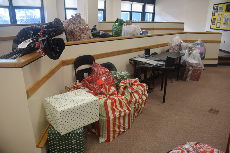 bunch of gifts on floor