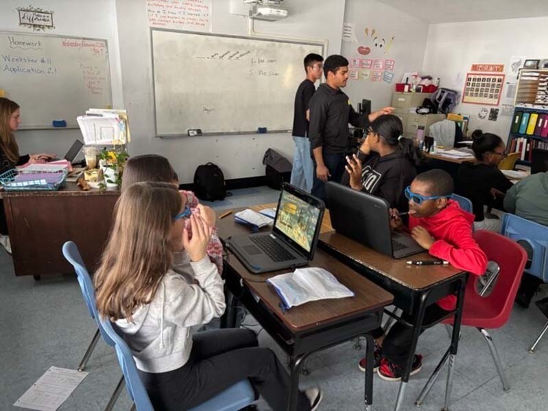 Students at George Washington School in West Hempstead had the unique opportunity to learn from the “pros-in-training” when the Next Gen Med crew from West Hempstead Secondary School visited for a day of interactive learning. 