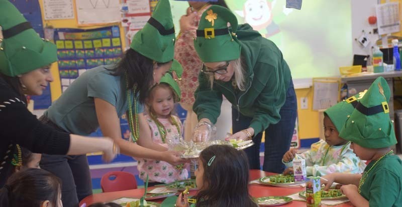 Students at Chestnut Street School in West Hempstead celebrated St. Patrick’s Day in memorable fashion. 