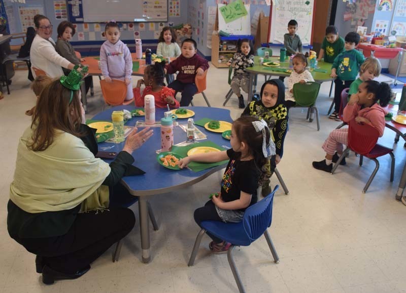 Students at Chestnut Street School in West Hempstead celebrated St. Patrick’s Day in memorable fashion. 