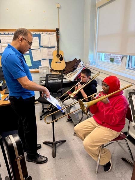  Students and teachers from West Hempstead Secondary School collaborated with George Washington School during Mentorship Week.       