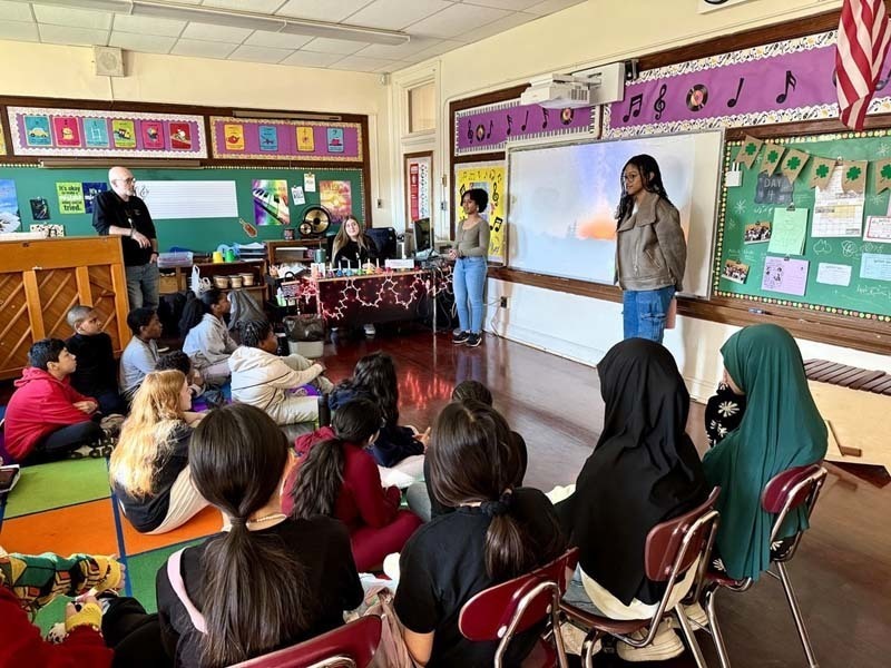  Students and teachers from West Hempstead Secondary School collaborated with George Washington School during Mentorship Week.       