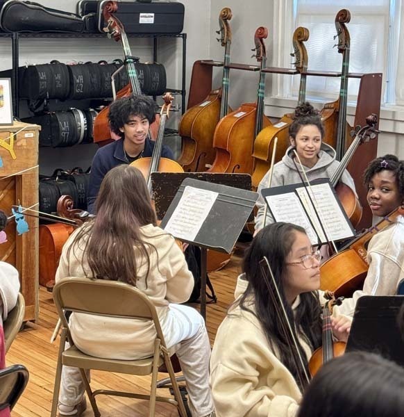  Students and teachers from West Hempstead Secondary School collaborated with George Washington School during Mentorship Week.       